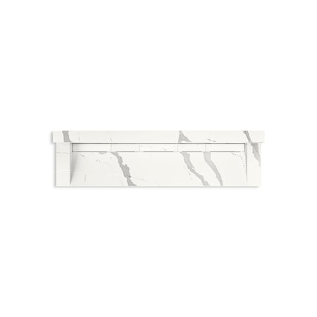 Kohler 90In Wall-Mount Trough Lavatory System With Backsplash In Et Bianco Cal 81028-BSS-KEB